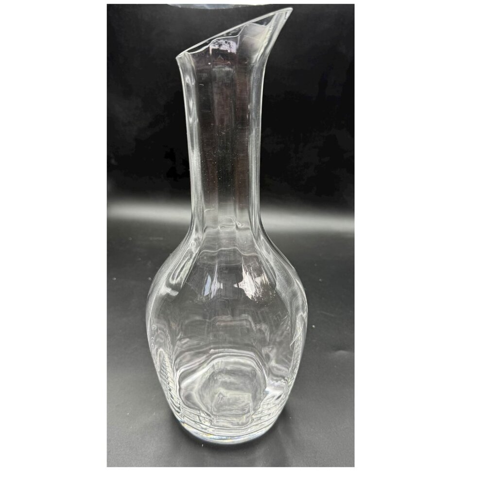 Wedgwood Lead Crystal Devon Collection Optic Carafe Wine Decanter England Vtg